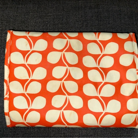 Orla Kiely Bags Orla Kiely Orange Floral Hanging Travel Toiletry